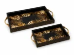 Wooden Serving Tray Set 2-Pieces