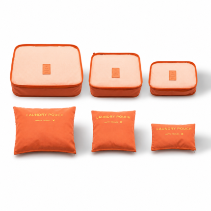 6-Piece Travel Bag Organizer Set
