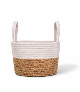 Woven Plant Basket With Handles