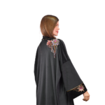 Elegant Black Kaftan with Hand Embroidery