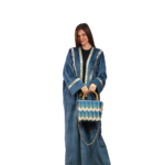 Women’s Embroidered Turquoise Kaftan