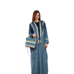 Women’s Embroidered Turquoise Kaftan