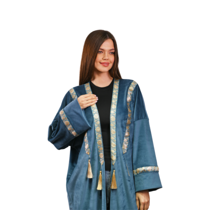 Women’s Embroidered Turquoise Kaftan