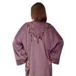 Embroidered Nude Velvet Kaftan Free Size