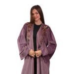 Embroidered Nude Velvet Kaftan Free Size