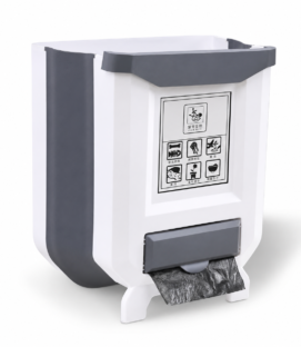 Foldable Multi-Purpose Trash Bin for Kitchen & Cabinet Door