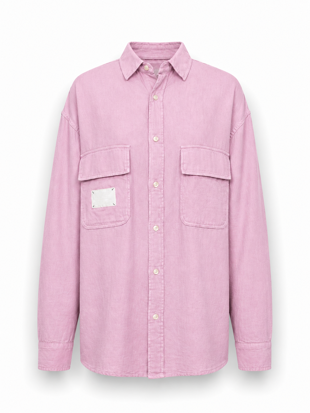 قميص رجالي أوفر سايز وردي كاجوال بجيوب أمامية – 400 بدل 800 جنيه Men’s Oversized Pink Casual Shirt with Front Pockets – 400 instead of 800 LE(1) Men’s Oversized Pink Casual Shirt with Front Pockets – Trendy Relaxed Fit - Image 1