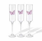 Tall Butterfly Glass Cup