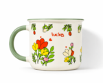 Porcelain Floral Mug with Colorful Flower Design - Image 2