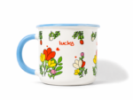 Porcelain Floral Mug with Colorful Flower Design - Image 3