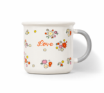 Porcelain Floral Mug with Colorful Flower Design - Image 6