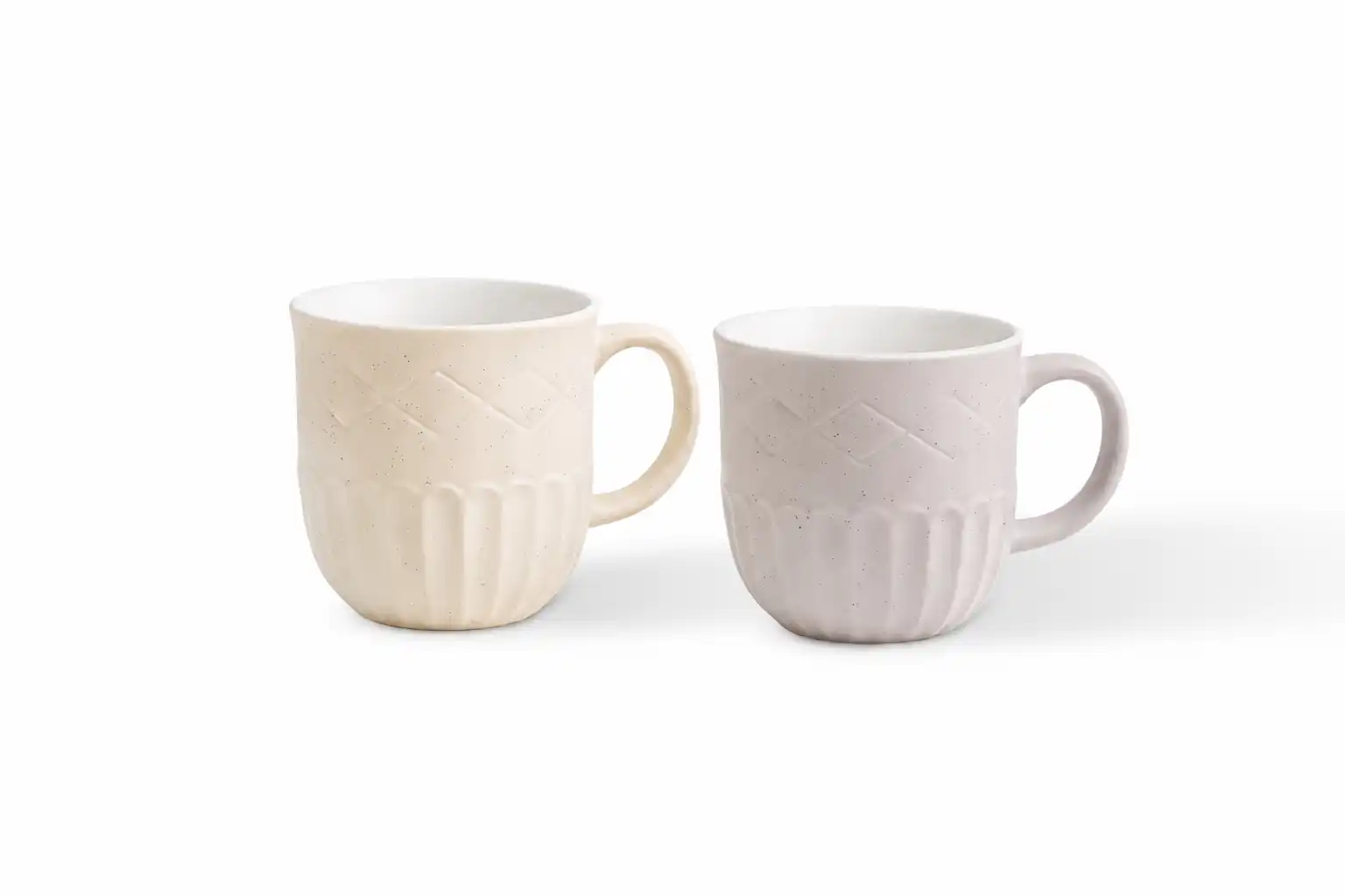 مج بورسلين بنقشة ناعمة متوفر 4 ألوان 60 le Elegant Porcelain Mug Available in 4 Colors 60 le(2) Elegant Porcelain Mug Available in 4 Colors - Image 1