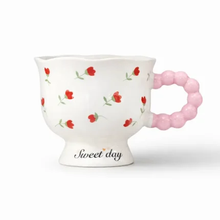 Porcelain Mug with Ball Handle