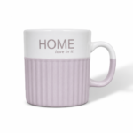 Porcelain Ribbed Mug with Modern Design - Image 4