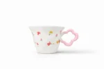 Floral Porcelain Mug with Star Handle - Image 2