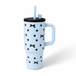 SUS Stainless Steel Thermal Mug With LeakProof Lid Straw Keeps Drinks Hot & Cold