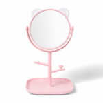 Cute Desktop Mirror with Organizer Base
