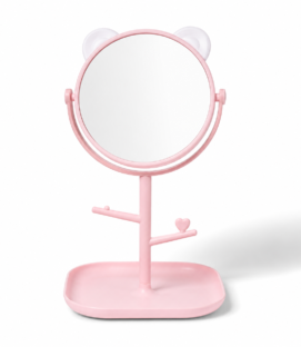 Cute Desktop Mirror with Organizer Base