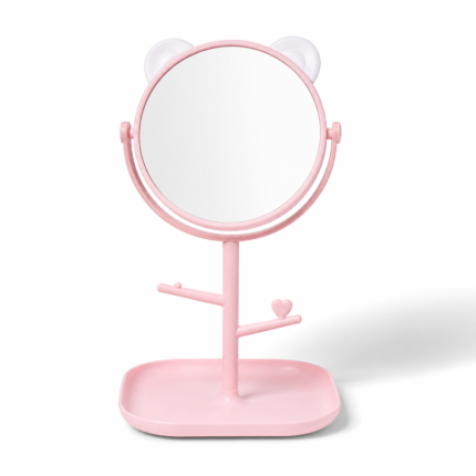 Cute Desktop Mirror with Organizer Base