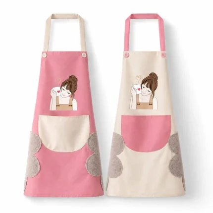 Waterproof Kitchen Apron with Side Towel