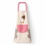 Waterproof Kitchen Apron with Side Towel - Image 2