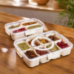 Acrylic Fridge Organizer with Compartments