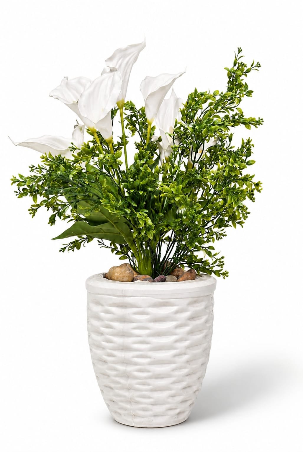 ورد ديكور صناعي بمركن مودرن 300 بدل 450 le Artificial Floral Arrangement Modern Planter 300 Instead of 450 le Artificial Floral Arrangement Modern Planter - Image 1