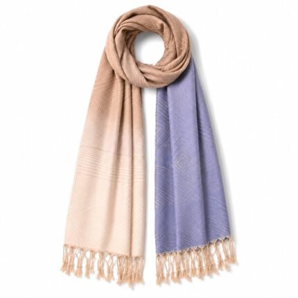 TwoTone Scarf in Beige Lavender