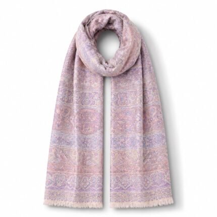 Multicolor Scarf with Soft Traditional Patterns
