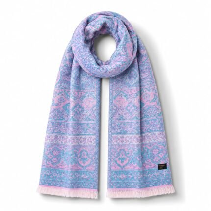 Multicolor Scarf with Soft Traditional Pattern