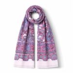 Pink Scarf with Classic Traditional Patterns - Image 4