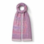 Pink Scarf with Classic Traditional Patterns - Image 3